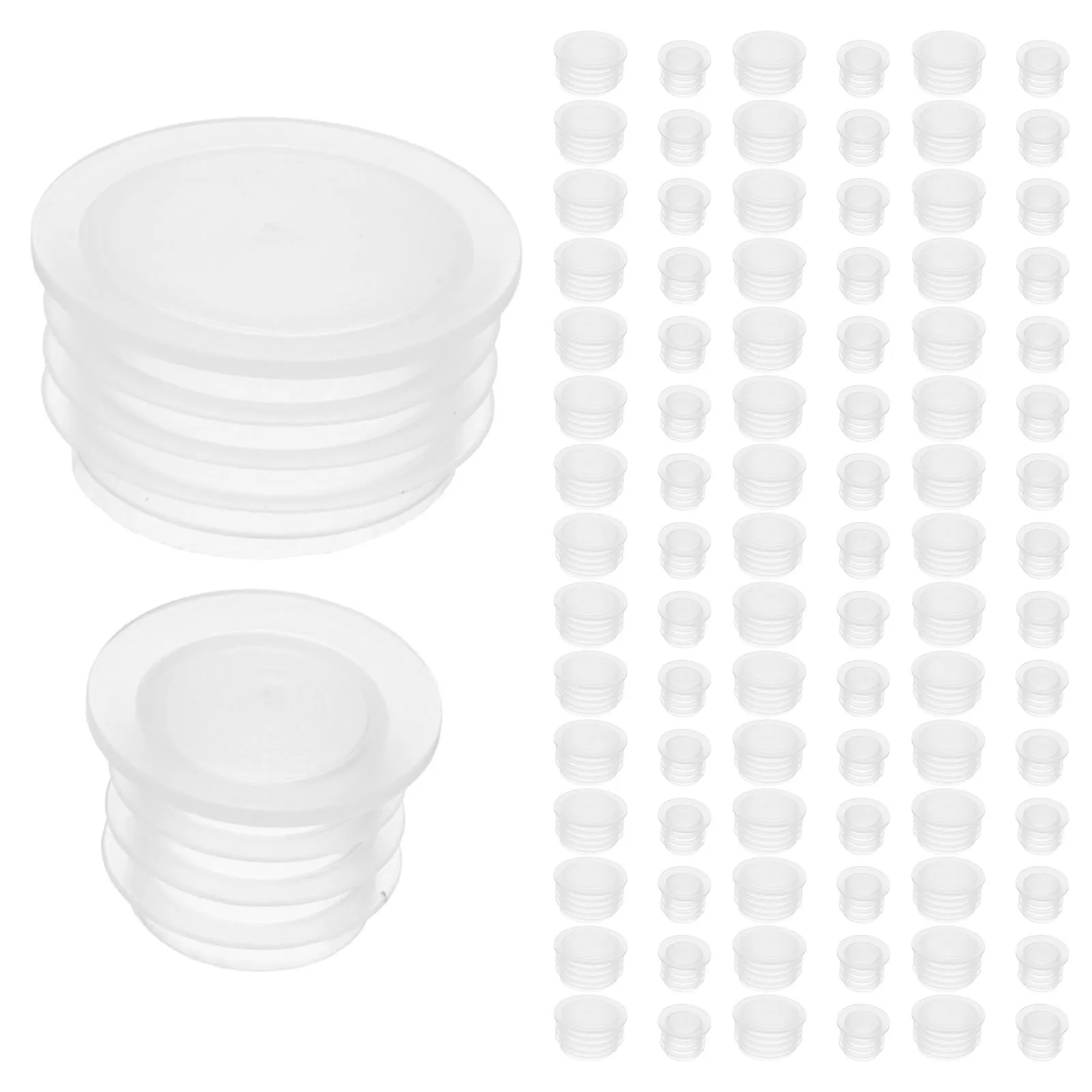 

200 Pcs Plastic Bottle Cap Protective Replacement Lids Caps Sealing Reusable Pe