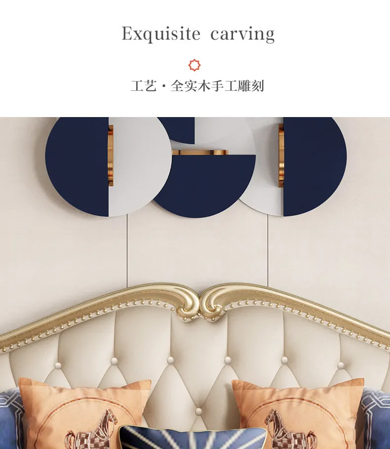 American Leather Sofa 123 Combination Light Luxury European Style Living Room Furniture Simple Villa Luxury Simple Sofa