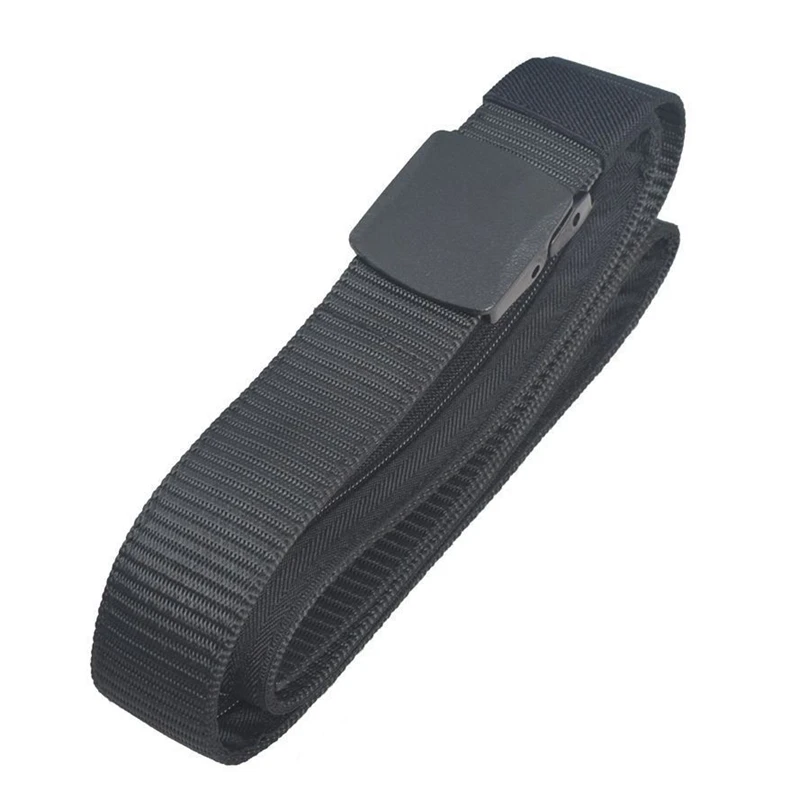Herren Reise-Diebstahlschutzgürtel Nylon-Hüftgurt mit Reißverschluss Versteckte Geheimgeldtasche Outdoor-Sicherheitsgürtel für den Täglichen Gebrauch 6 Farben – Detail 2