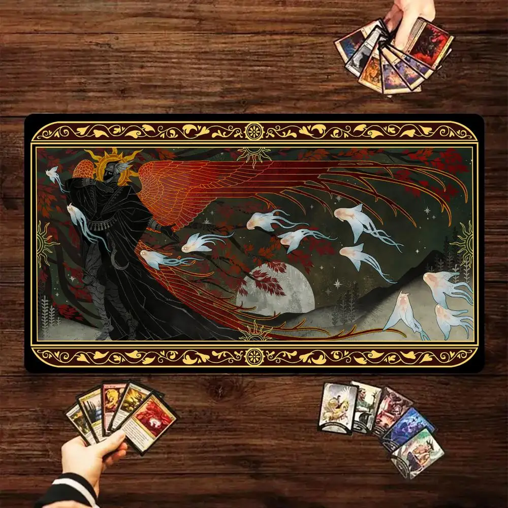 

Dark Angels in the Parade Magic Card Battle Mat MTG Playmat Anti-slip Base gathering gaming mats Board Game Mat for TCG