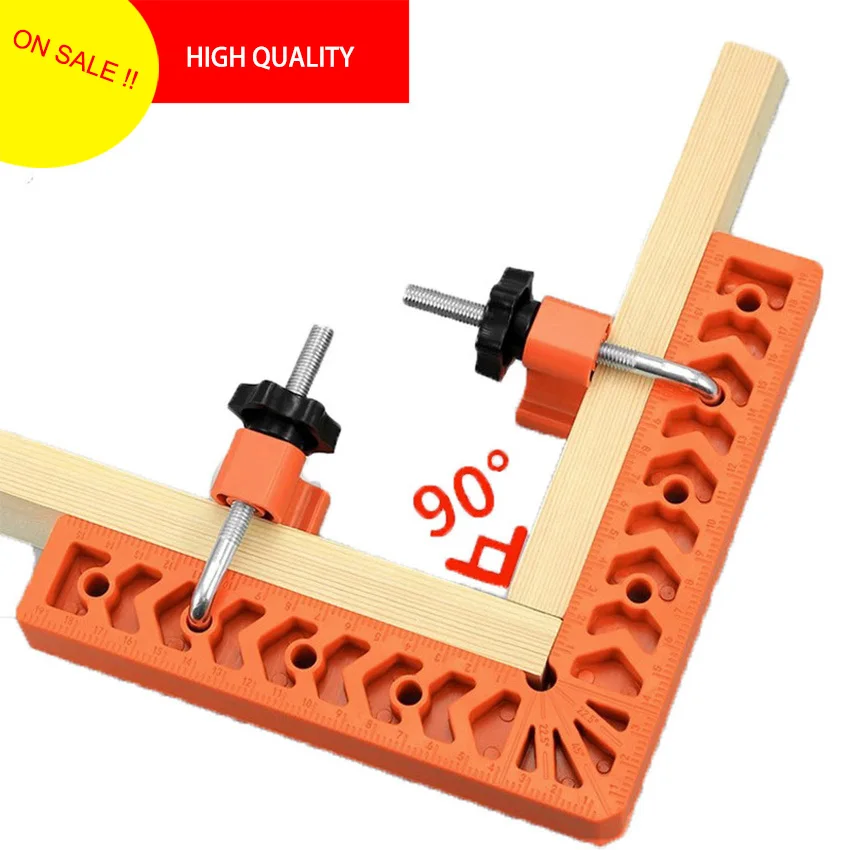 Plastic Right Angle Ruler Holder 90°Auxiliary Positioner Tool Overline L-Shaped Spacer Fixed Angle Gripper Woodworking  Fix Tool