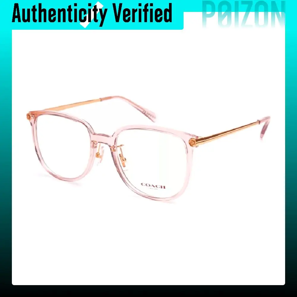 COACH Plate Irregular Shape Eyeglass Frames Women's Pink OHC6241
