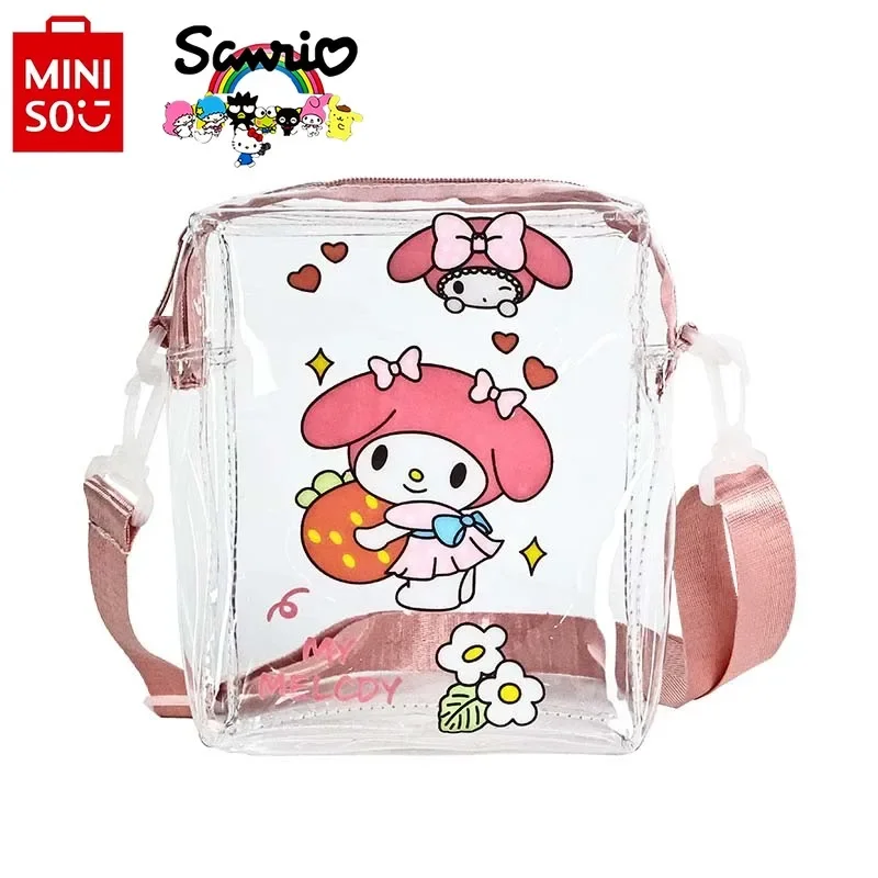 

Sanrio New Transparent Crossbody Bag, Fashionable and High-quality Girl's Phone Bag Cartoon Girl Multifunctional Storage Bag