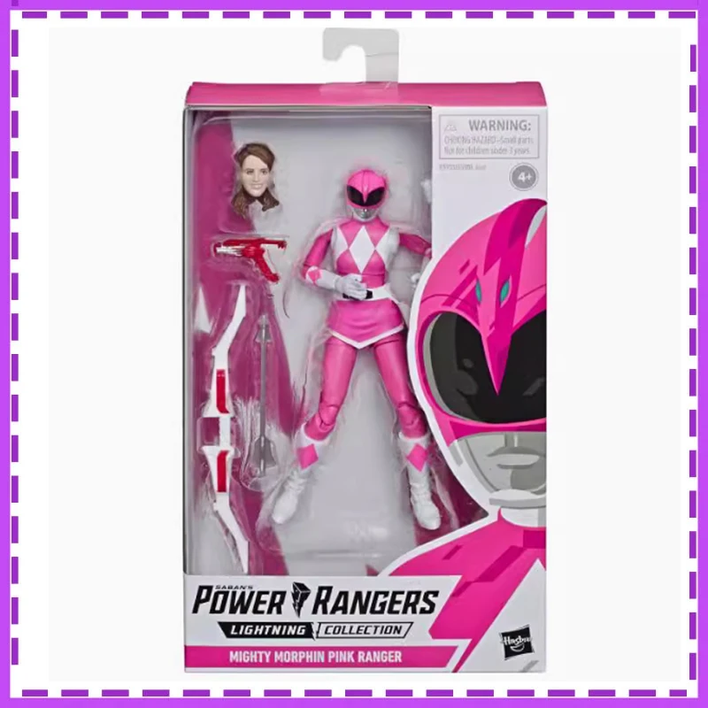 【IN SHELF】Hasbro POWER RANGERS Yellow Ranger Lightning Collection Christmas Gifts Original Anime Action Figure Model Toys