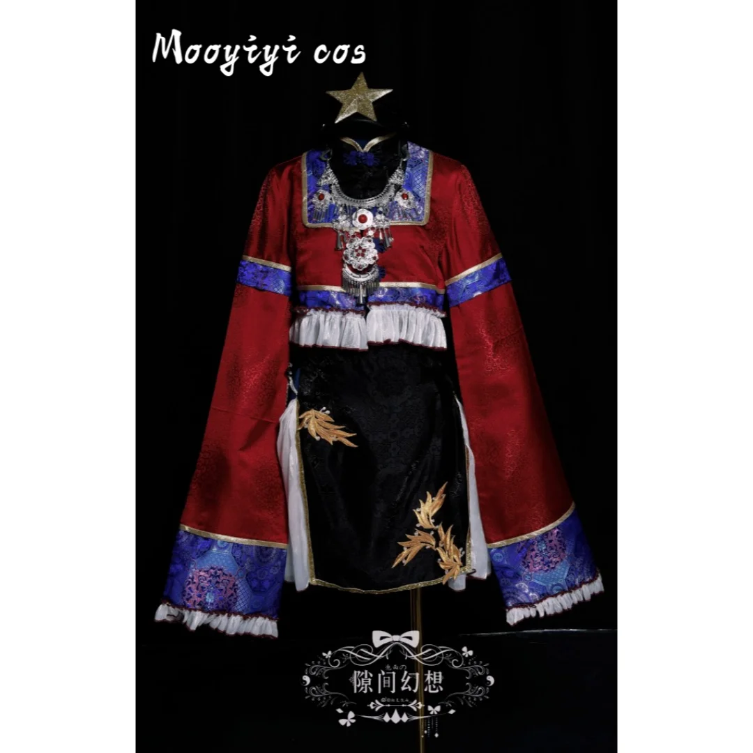 

Mooyiyi cos Miyako Yoshika Cosplay costume Halloween Christmas Role Playing Party Comic Women Dress Touhou customized Project