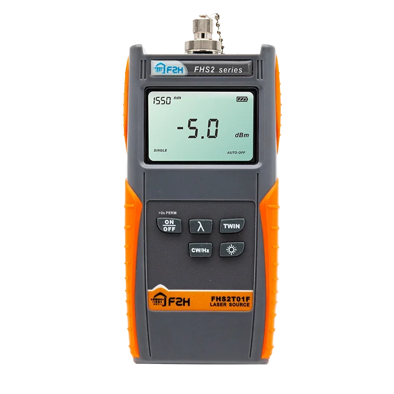 FHP2T01F Series Stabilized Light Source Optical Power Meter Assists The Optical Power Meter To Use A Stable Laser Source