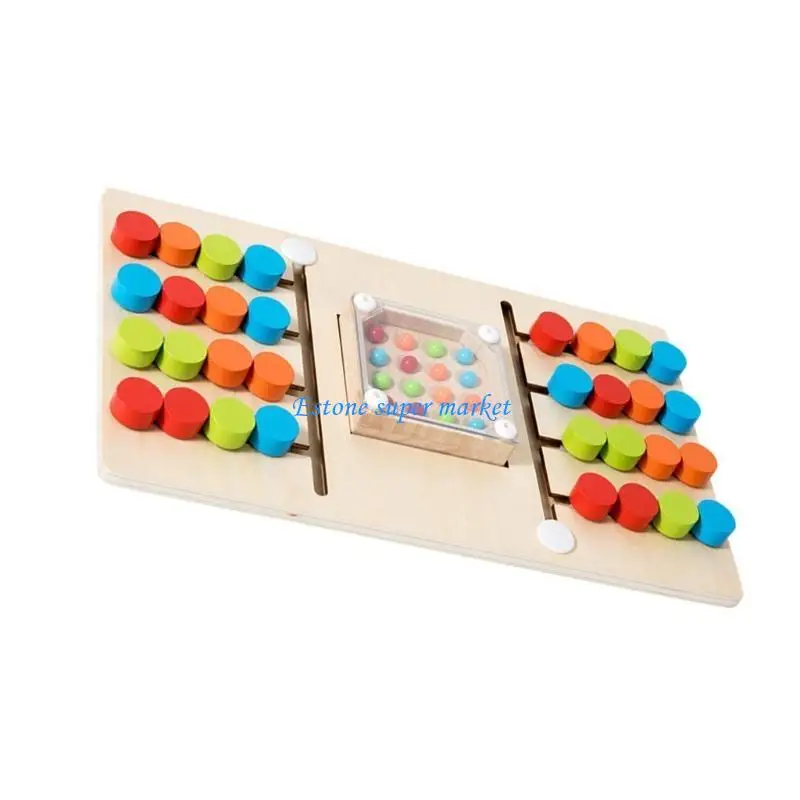 090B Houten gevechtsspel voor kinderen Kleurkoppeling Logisch denken Puzzelspel Feestartikelen