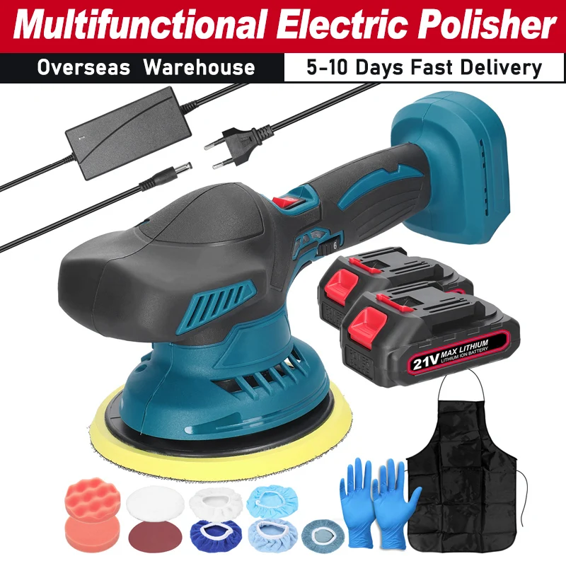 Cordless  Car Polisher 6 Gears of Speeds Adjustable Electric Polishing Machine Multifunctional Metal Waxing Rust Removal Machine