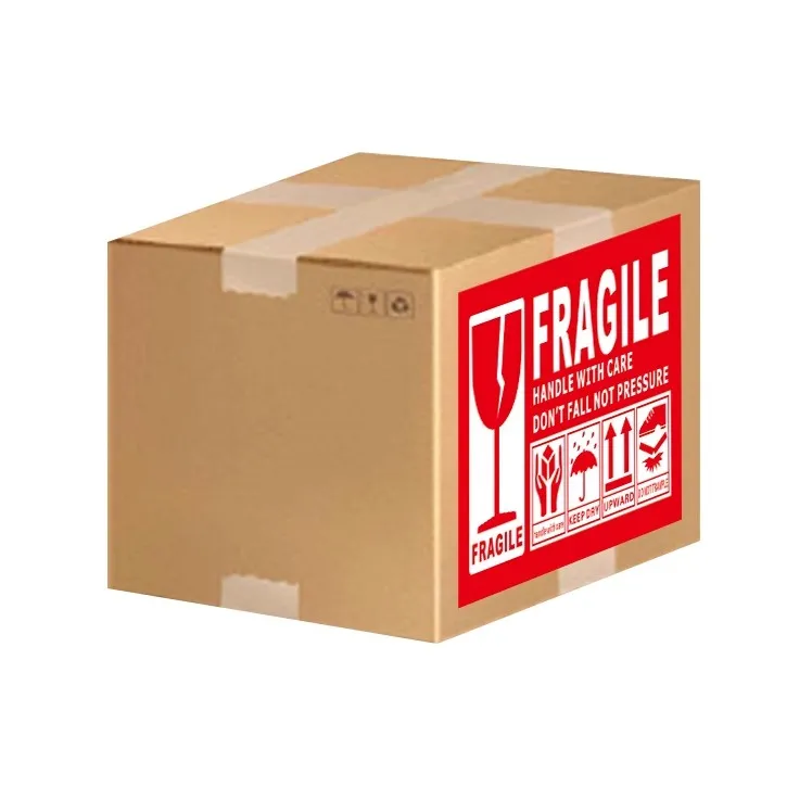 

5.12x2.75inch Fragile Product Labels With English Fragile Warning Labels Express Delivery Labels Disposable Labels Fragile Label