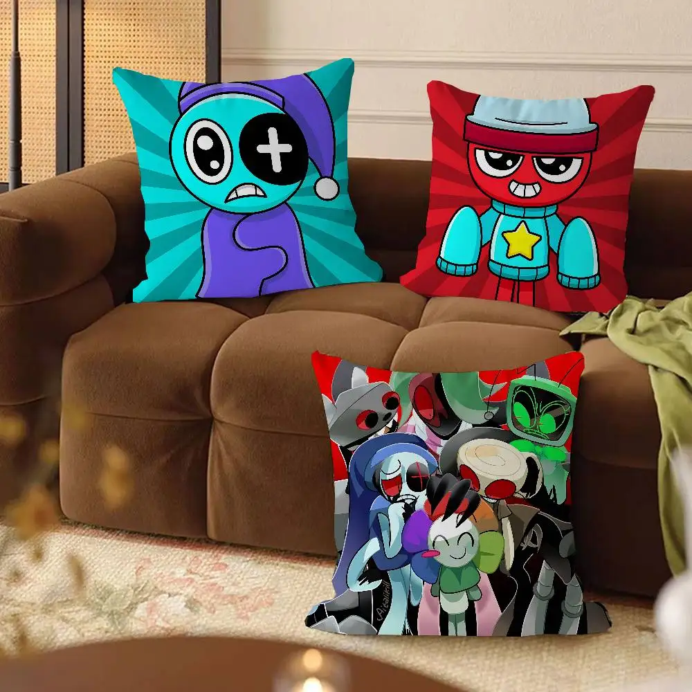 

D-Dandys W-World Pillowcase Toon Gift Cushion Cover Bedroom Home Sofa Chair Seat Decor Pillow Case