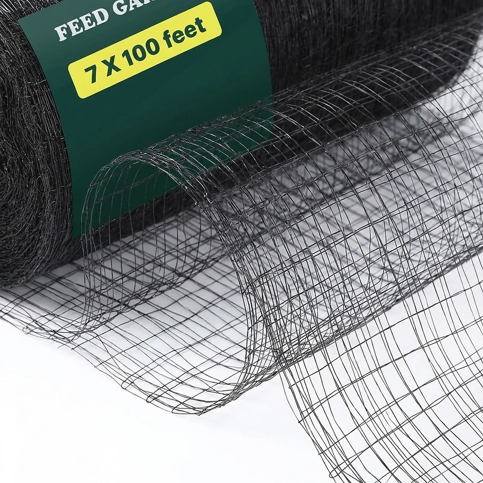 Zoyiancy 7 x 100 Ft Deer Fence Netting, 3/4 Inch Mesh Garden Roll with Stakes and Zip Ties for Raised Beds and Fruit Trees Yard Plant Protection