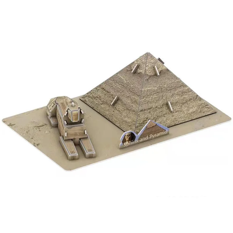 

Sphinx Pyramid 3D Paper Puzzle Building Model Toy Egypt Giza Archaeology Ruins World's Famous Great Architecture Boy Girl Gift