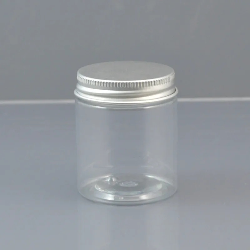 Botella de PET transparente de 80G/vaso/vaso con tapa de dos colores, esencia/hidratante/gel/crema/máscara/suero exfoliante corporal, embalaje cosmético para el cuidado de la piel