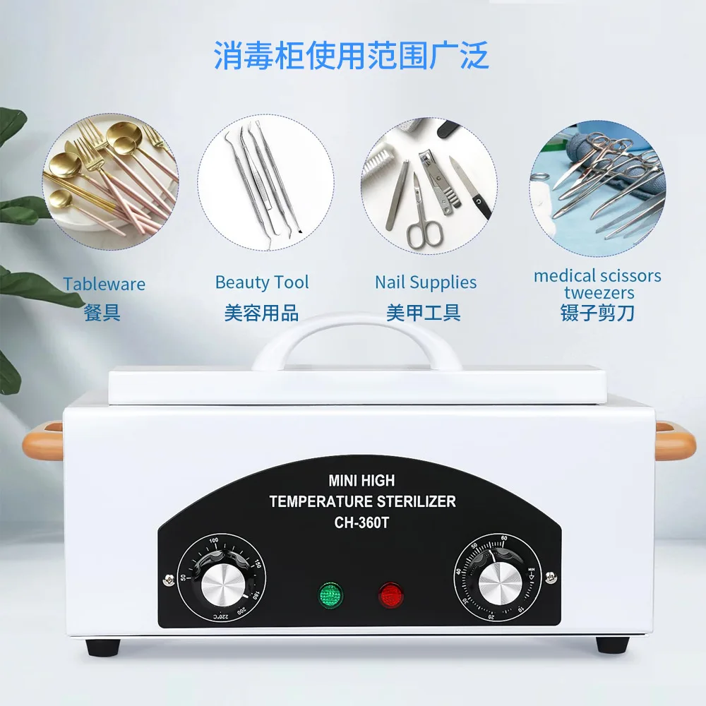 300W Dry Heat Sterilizer for Beauty Salon Portable Autoclave Dental Nail Tools Utensils Medical Autoclave Dry Heat Sterilizer EU