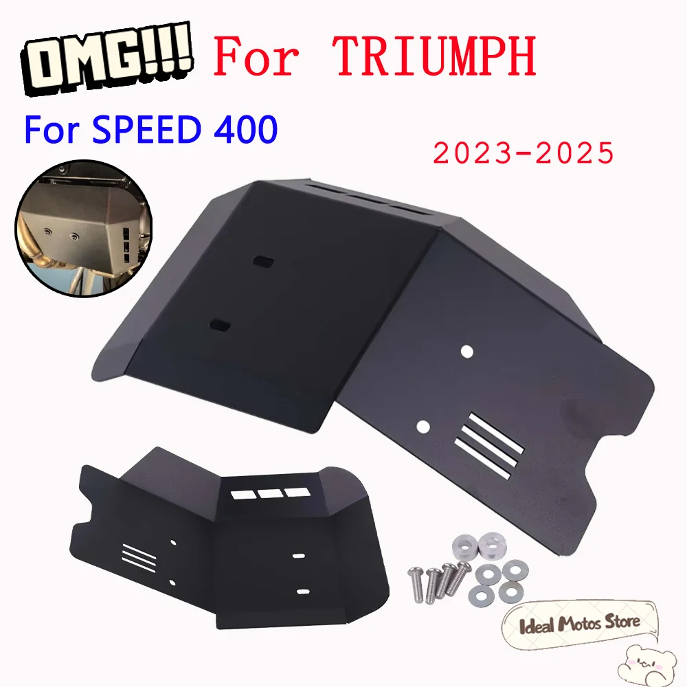 

Motorcycle Accessories Chassis Protection For Triumph Speed 400 Speed400 2023 - 2024 2025 Engine Protection Cover Skid Plate Pan