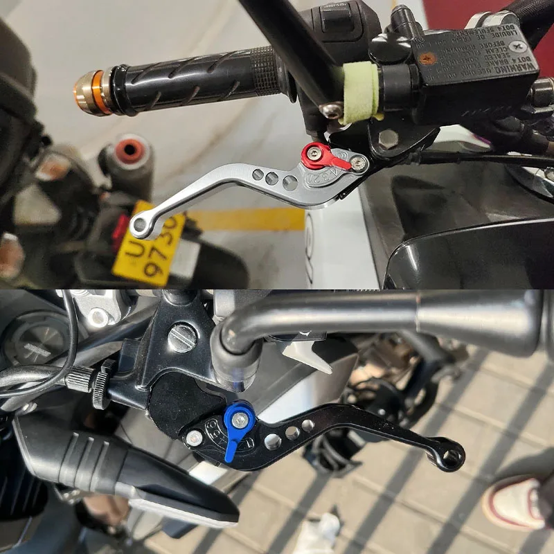 ل LONCIN VOGE 625 525 DSX 625DSX 525DSX DSX625 500R 650DS دراجة نارية الملحقات قابل للتعديل قصيرة دواسة فرامل العتلات #3