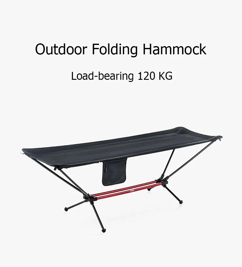 Modern Design Outdoor Folding Bed Cot Portable Aluminum Alloy Hammock Bed Foldable Lounge Beach Garden Massage