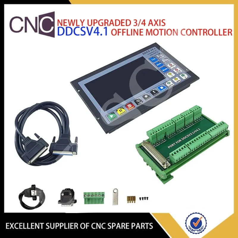 CNC motion control system DDCSV4.1 /DDCSV3.1 upgrade engraving machine 3/4-axis controller, support G code and standard handwhee