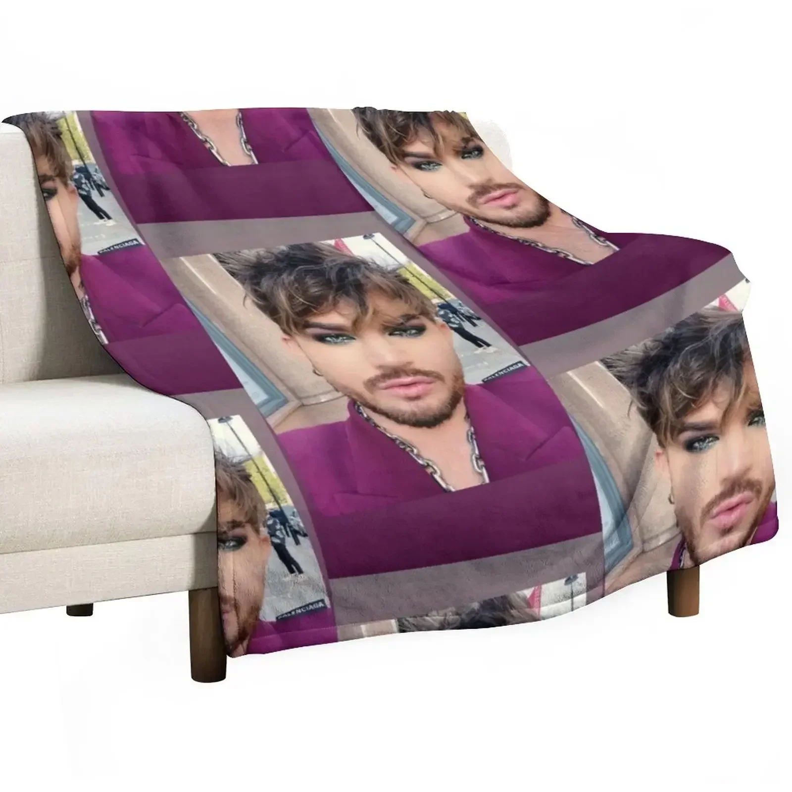 

London Glam Adam Lambert Throw Blanket Large Bed Blankets For Bed Blankets For Baby Blankets