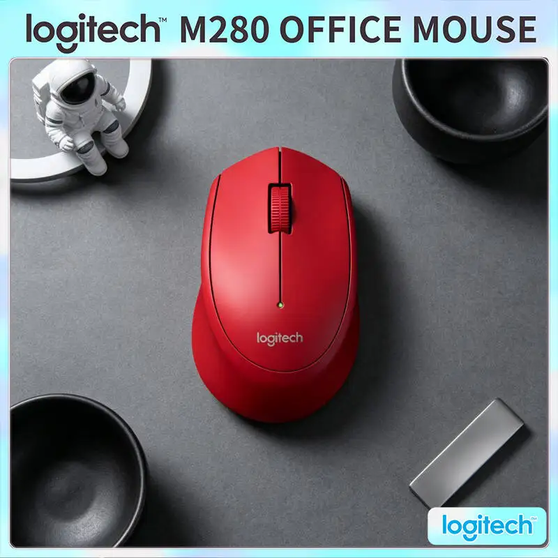 Ratón Óptico Inalámbrico Logitech M280 con Sensor Resistente al Polvo, 2.4GHz, 1000 DPI, Control Preciso para Mac, Windows y Portátiles