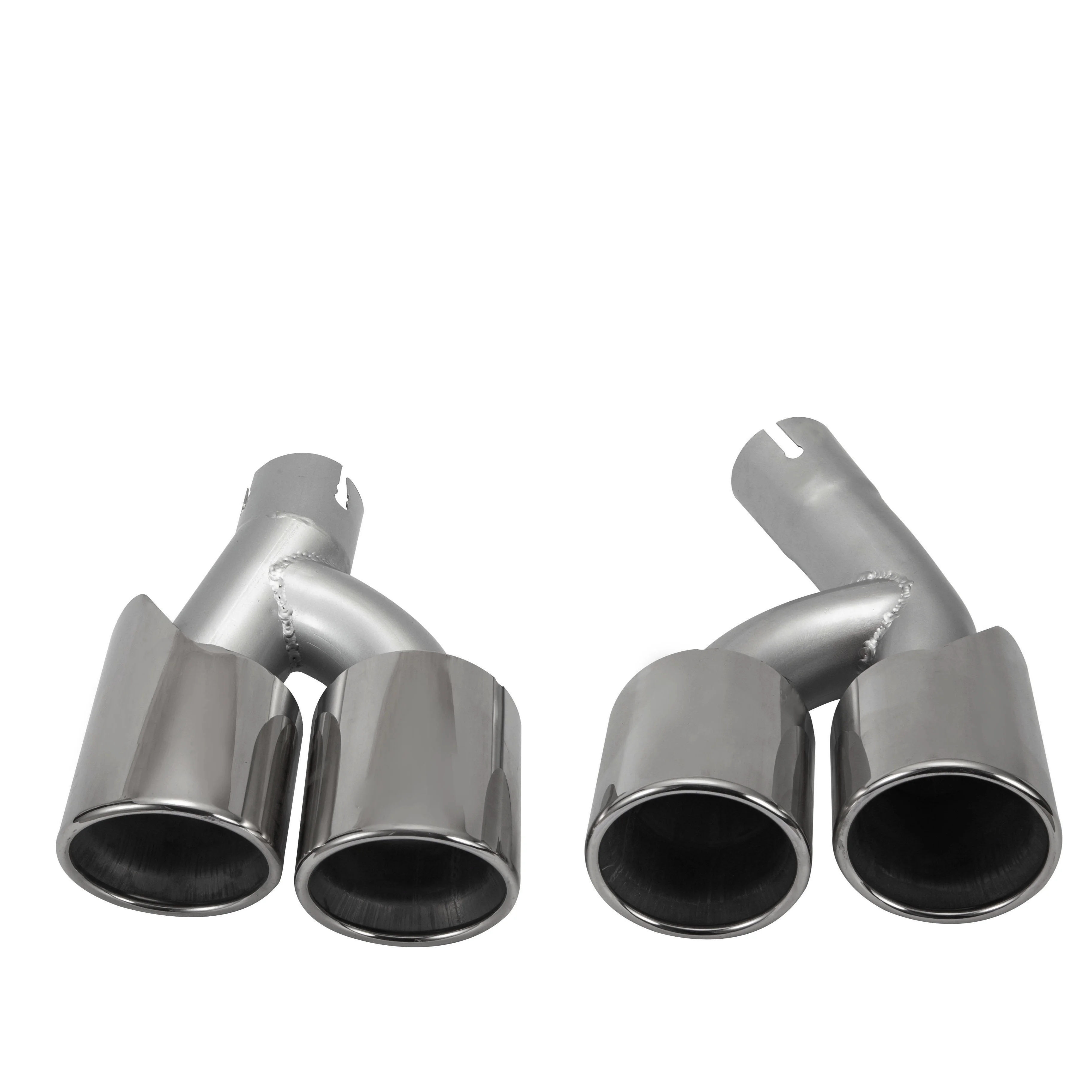 2Piece/Set Split Round Cutting Edition Exhaust Muffler Tips Tail Throat Exhaust Pipe Tips for BMW G20 G28 Upgrade M3
