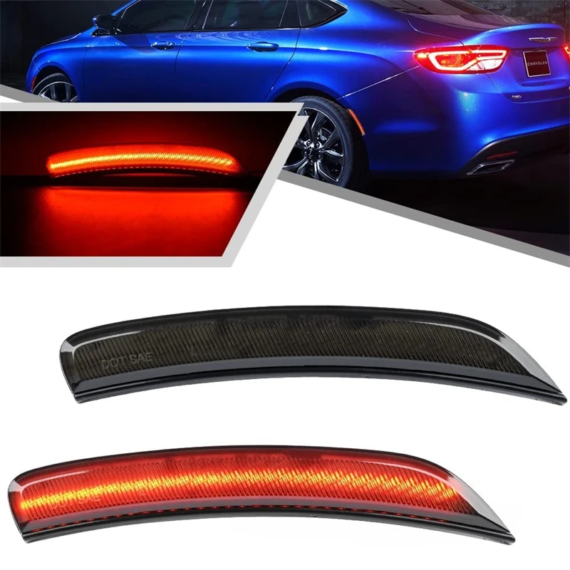 

Auto Led Lights For 2015-2017 Chrysler 200 LED Rear Side Marker Light Reflector Lamp Clear Car Accessories