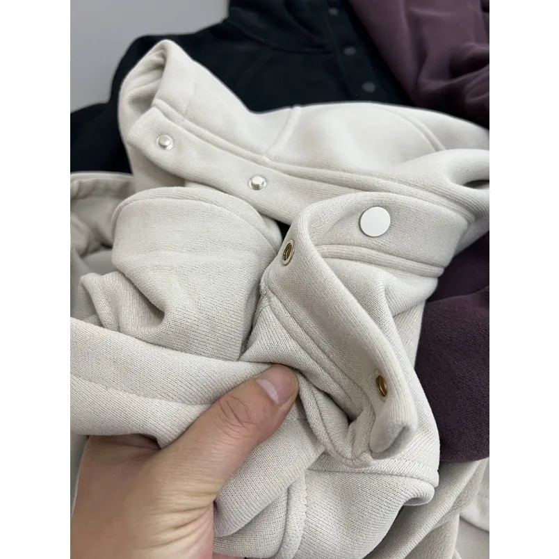 Winter Coat for Women Super Thick Lambswool Hooded Sweatshirt Warm Loose Jackets Hoodies Fashion New Fur Lined Coat