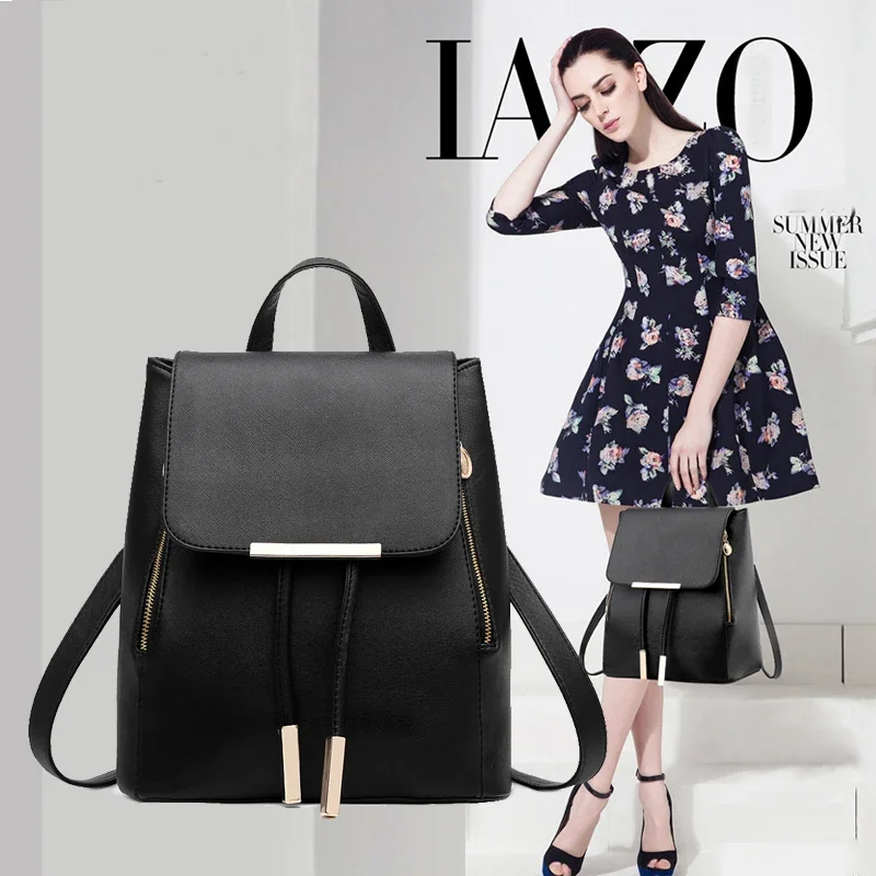 2025 New Backpack School Bags For Teenagers Girls Bag Women backpack Top-handle backpacks PU Leather Mochila Escolar Travel bags