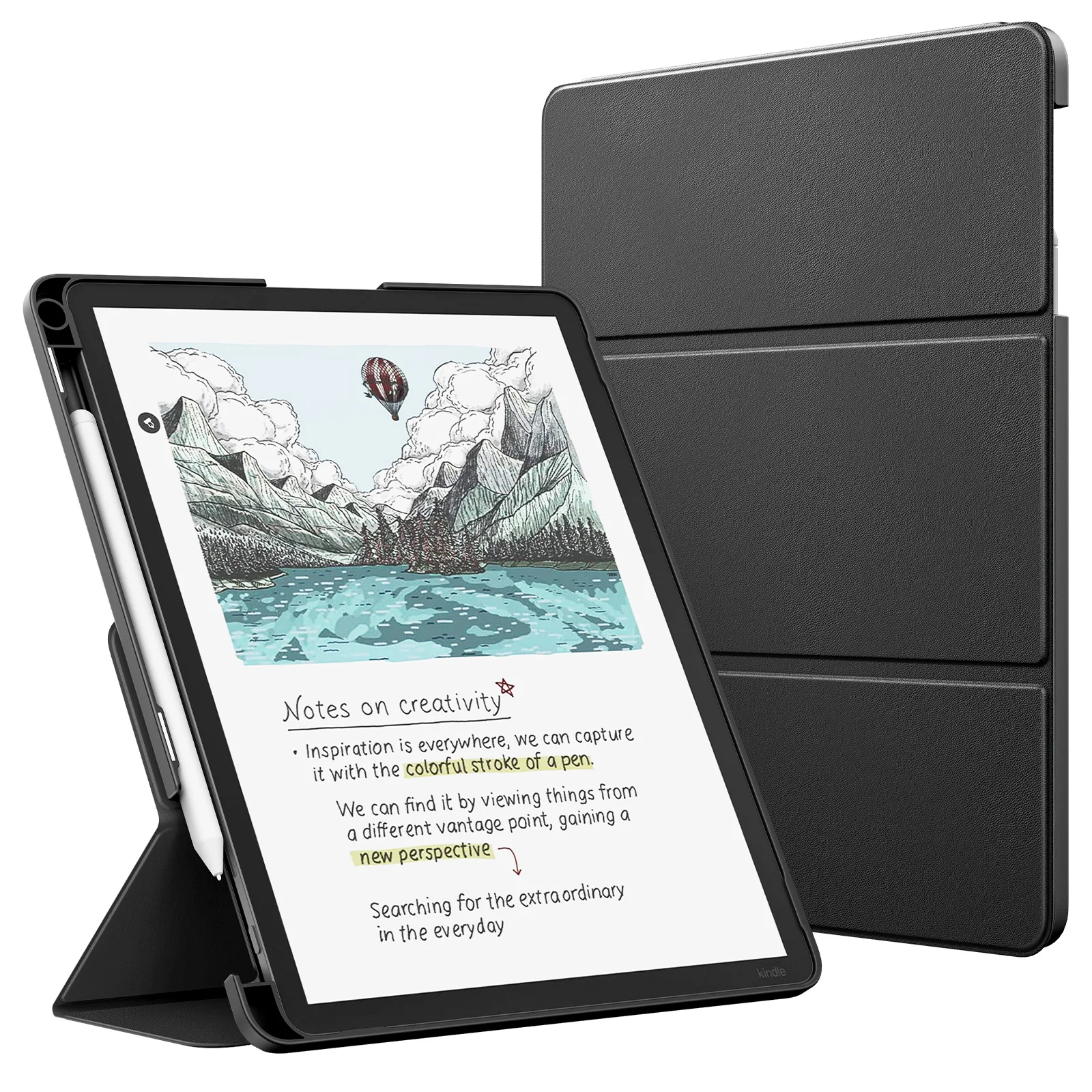 

Чехол-подставка MoKo для 11-дюймовых Kindle Scribe (3-го поколения, 2025 г.) и Kindle Scribe Colorsoft (1-го поколения, 2025 г.) из премиальной кожи, с функцией тройного сложения