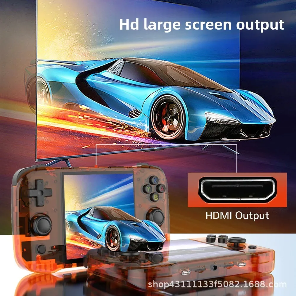 R46S ريترو وحدة تحكم بجهاز لعب محمول نظام لينكس 4.0 بوصة IPS شاشة RK3566 المحمولة مشغل فيديو محمول 64 جيجابايت 128 جيجابايت للأطفال هدية #4