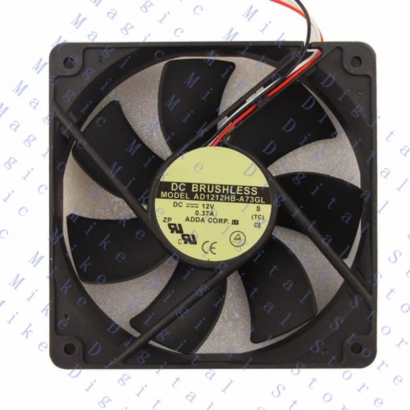 

UU 1 шт. для 120*120*25 мм вентилятор охлаждения корпуса 3-контактный AD1212HB-A73GL 12 В 0,37 А