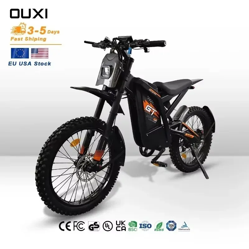 

EU USA Warehouse OUXI GT2000 Electric Dirt Bike Light Dirt Bike 48v 2000W Powerful Off Road Ebike All Terrain Electric Bikes