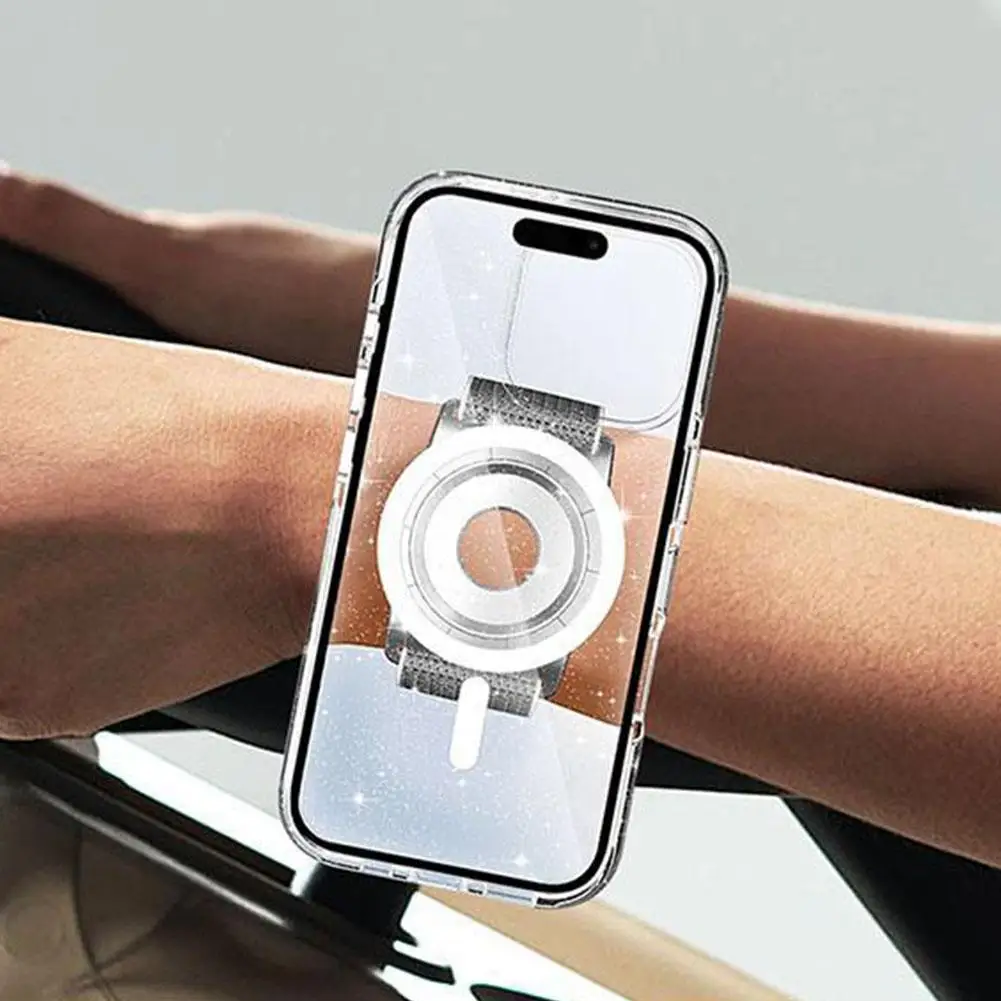 ユニバーサル磁気リストバンド電話ホルダー magsafe リストアロマセラピー磁気電話ホルダーサイクリングライブ K5T5