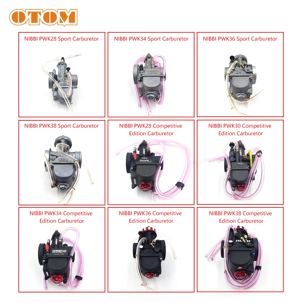 OTOM Motorcycle PWK28/30/34/36/38 Carburetor Racing Configure Carbureter Universal For AVANTIS FX250 A2 A5 A7 LUX PR250 ENDURO