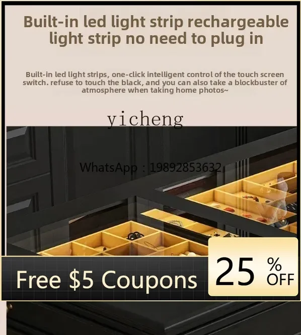 

gz- cloakroom mid-island cabinet jewelry display cabinet retro storage high-end jewelry cabinet