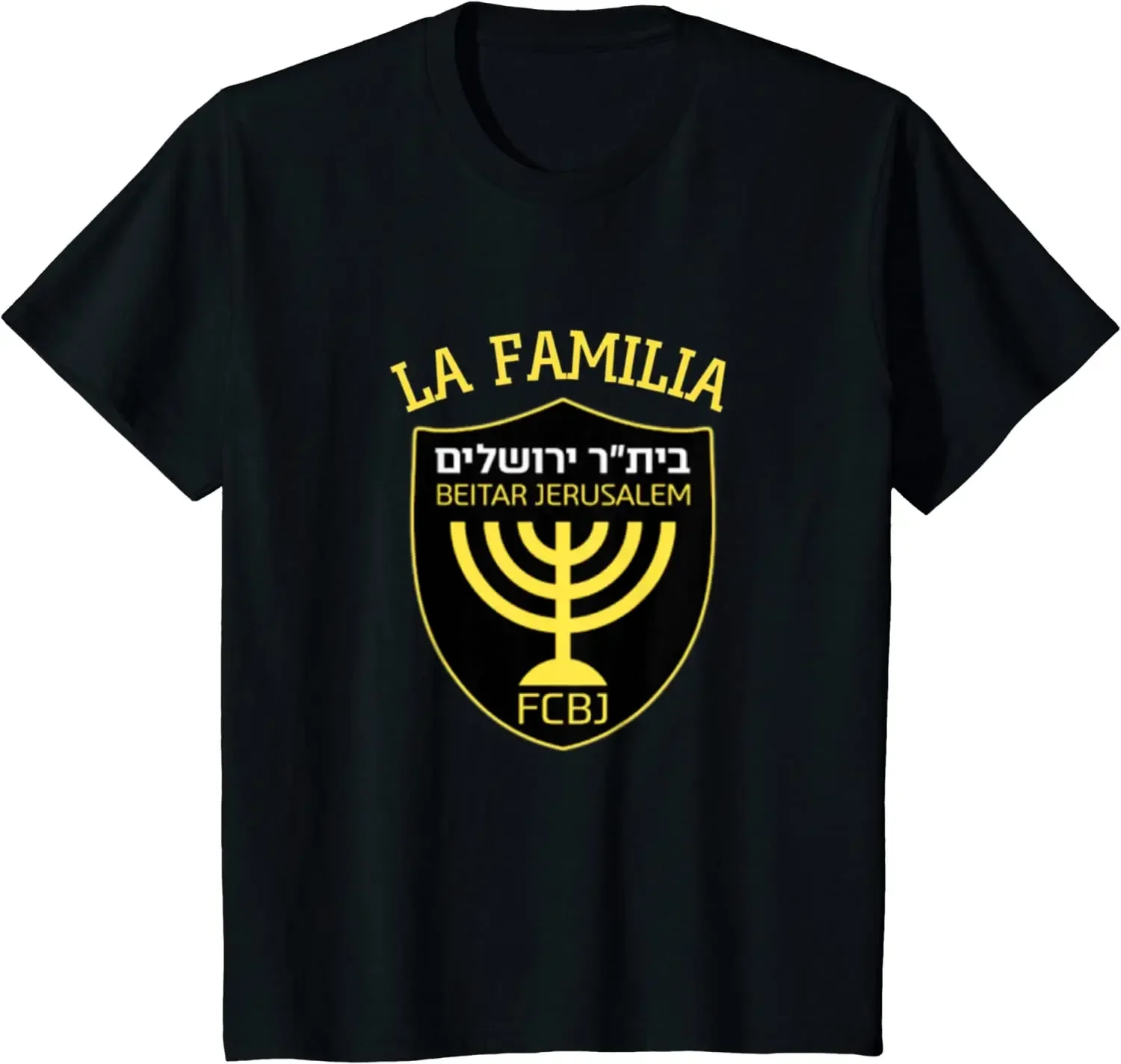 2026 New Jerusalem Beitar Football Team Graphic T-shirt High Quality Fashion Casual Breathable Men's Tee with Round Neck Print