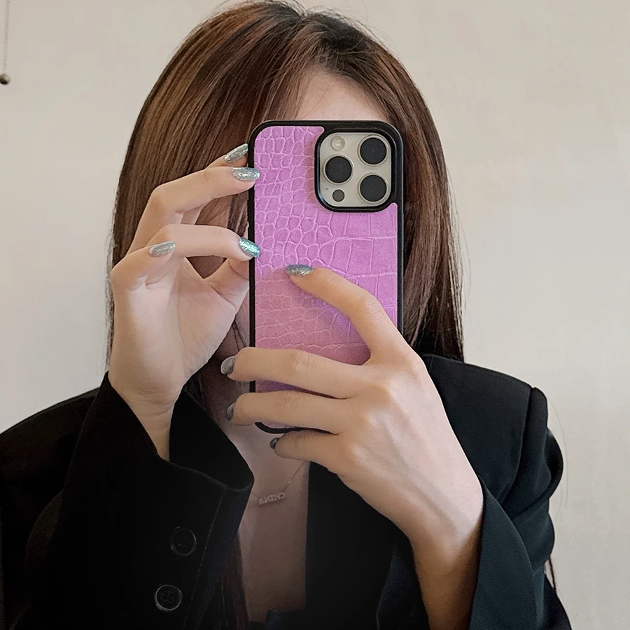 التمساح الحبوب قضية الهاتف الخليوي آيفون 17 الهواء 16 15 14 زائد 13 12 11 برو ماكس حماية الجلود غطاء ممتص للصدمات من البولي يوريثان المضادة للخبط #4