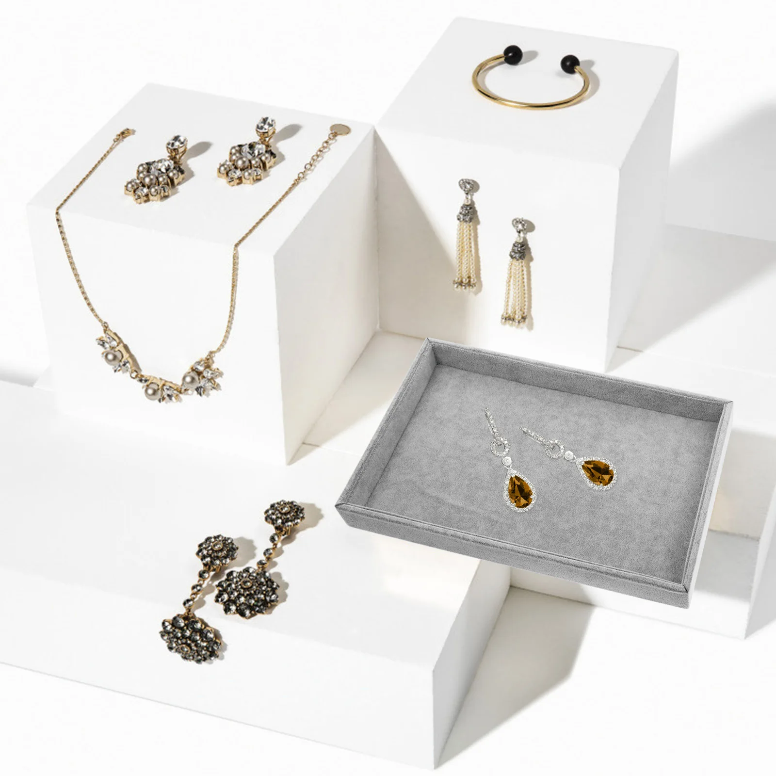 

Jewelry Tray Jewelry Storage ganizer for Storage ganizer Display Plate Container Holder Premium Material
