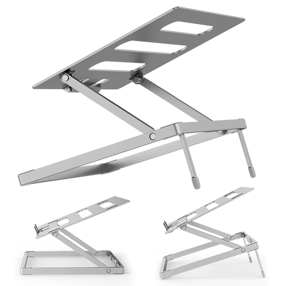 

Ergonomic Notebook Stand for Desk Foldable Notebook Laptop Riser Metal Holder for MacBook Lenovo HP Laptop/iPad Up To 17.3inches