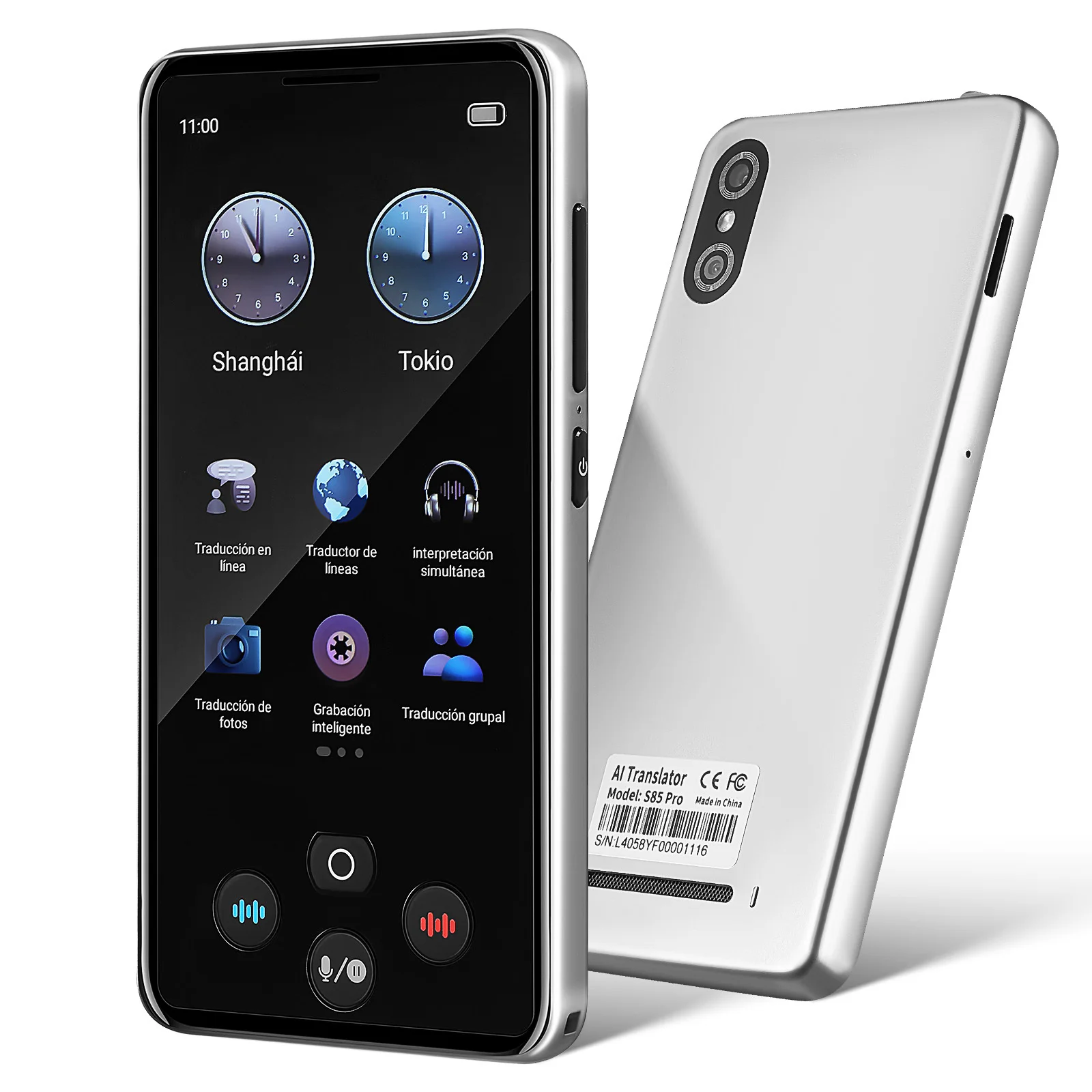 

1pc 138 Languages Real-Time Smart Translation Device Portable For Travel Offline Voice Photo Translator No Wifi Needed