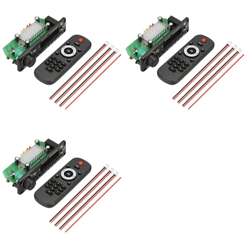 

Новый Tech 3 комплекта 2X100 Вт 12 В усилитель аудиоплеер Bluetooth 5,0 MP3 декодер плата MP3 автомобильный FM-радио модуль TF USB микрофон запись вызов