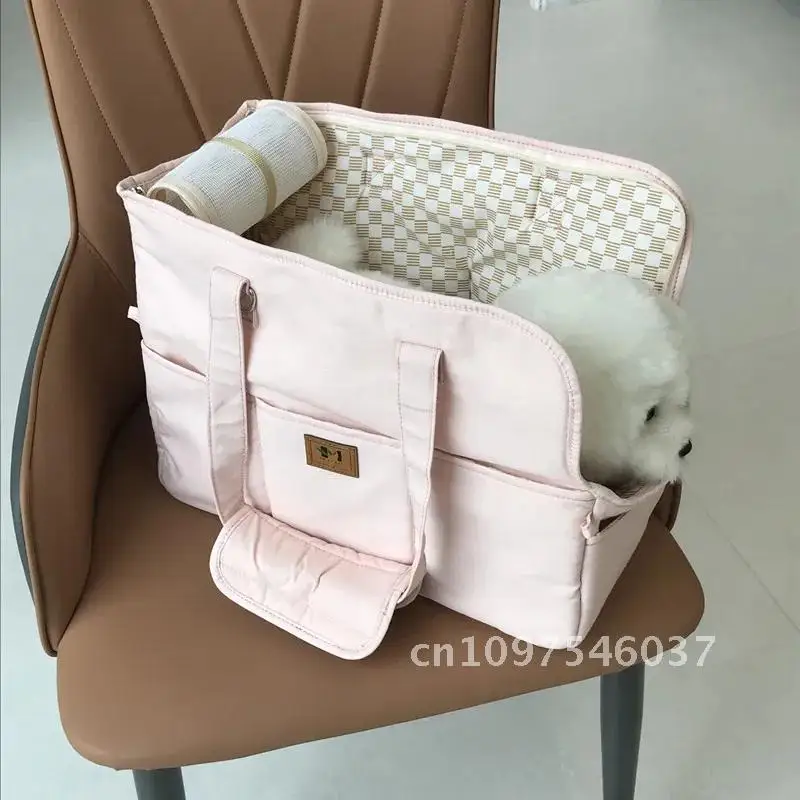 حقيبة الكلب المحمولة الحيوانات الأليفة القط حقيبة يد السيارة مقعد الكتف آمنة الكلاب السفر الناقل كلب صغير كلب تشيهواهوا لوازم مناسبة