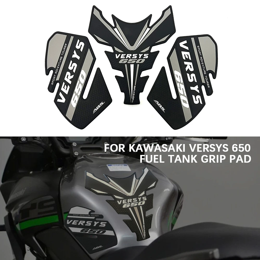 

For Kawasaki Versys 650LT Adventure - Rubber Fuel Tank Anti-Slip Protective Stickers & Moto Decals Versys 650LT