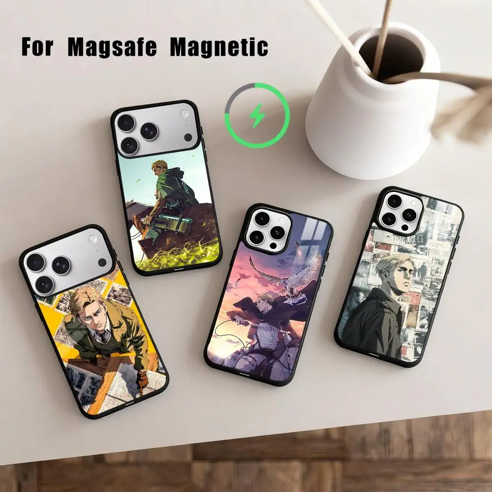 

A-anime E-Erwin S-Smiths-S Phone Case For iPhone17,16,15,14,13,12,11 Plus,Pro Max Magnetic For Magsafe Wireless Charging