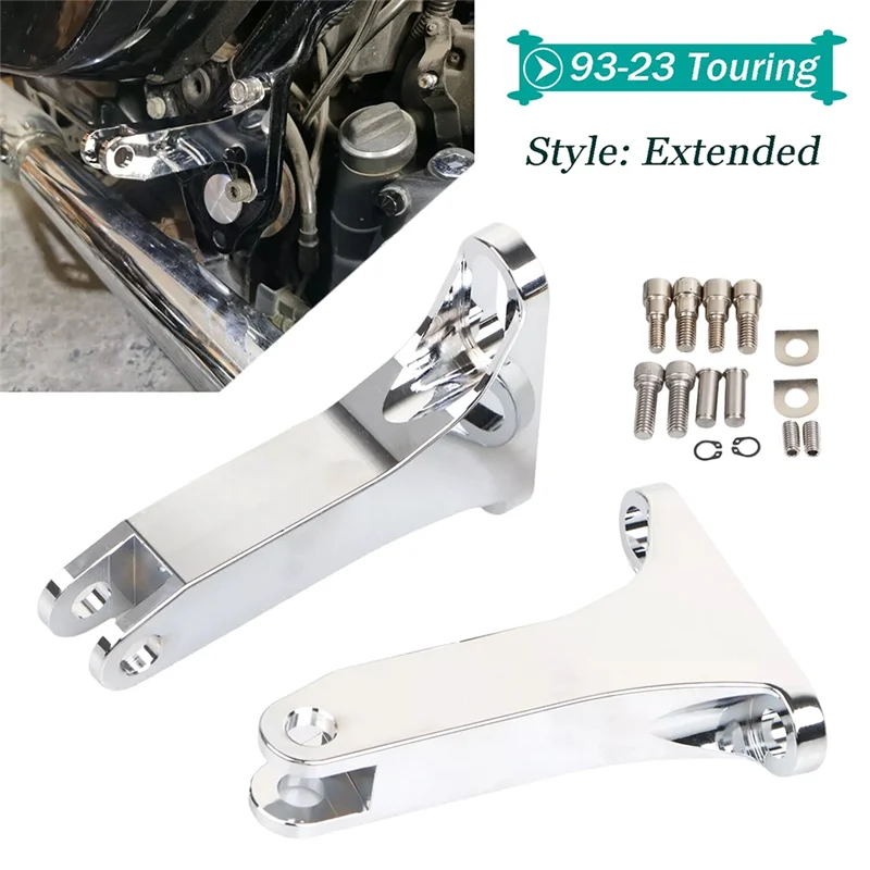 

NEW-Passenger Extended Foot Peg Mount Kit For Electra Road Street Glide 93-23
