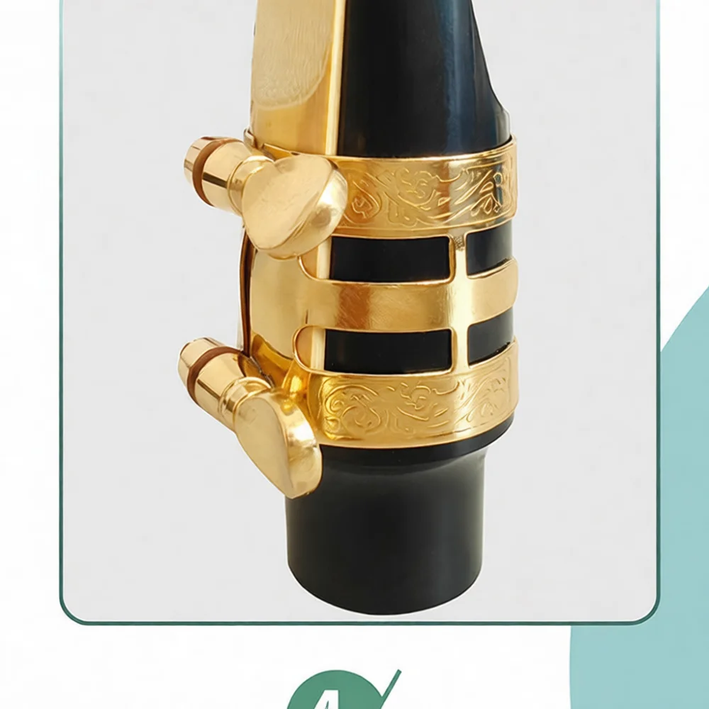 Engraved Metal Ligature For Sa - Musical Instrument Reed review and price