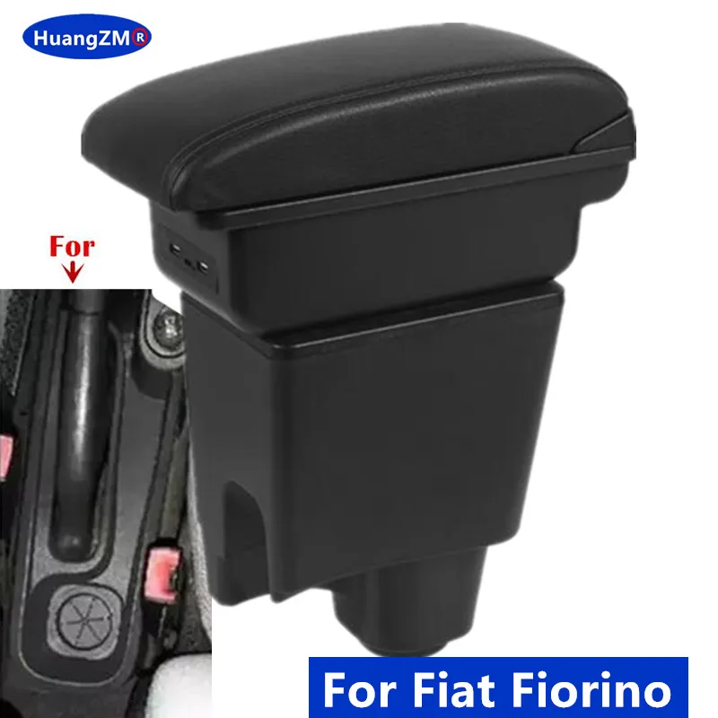 

For Fiat fiorino armrest box For Fiat fiorino Car Armrest box Central Storage box Retrofit with USB charging Car accessories