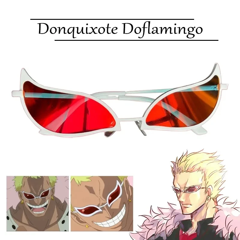 

Высококачественные модные очки для косплея Donquixote Doflamingo аниме Хэллоуин ПВХ солнцезащитные очки для мужчин и женщин