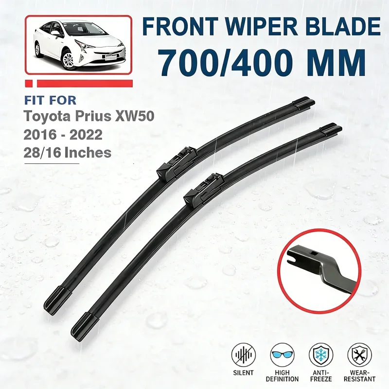 

Front Wiper Blades 28"+16" For Toyota Prius XW50 50 2016-2022 Windshield Windscreen Car Accessories 2017 2018 2019 2020 2021
