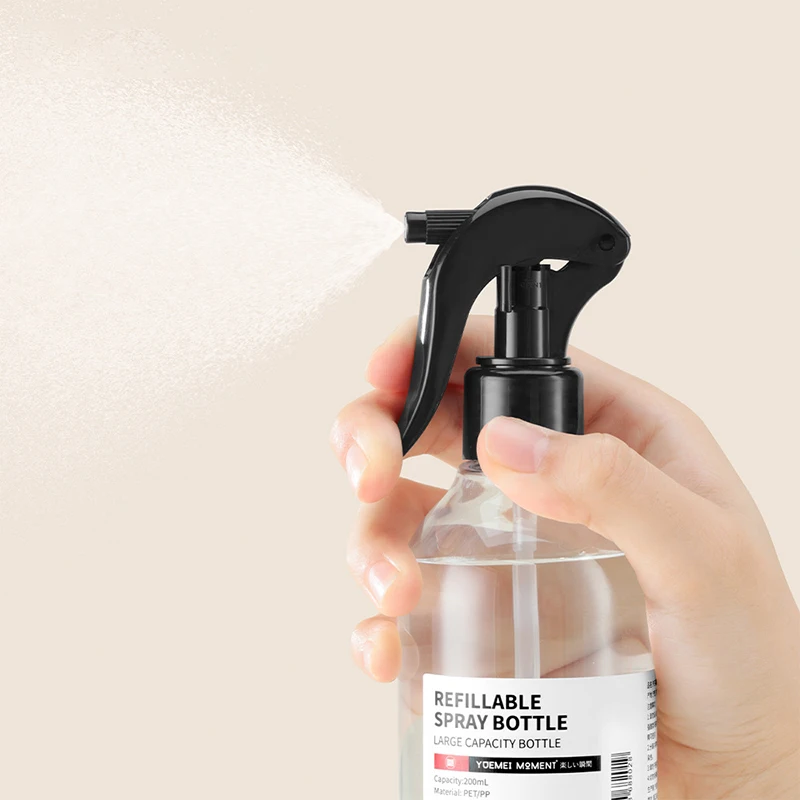 200/350ML Portable Spray Bottle Water Lotion Essence Refillable Bottles Small Travel Spray Bottle Plastic Cleaning Hand Sprayer